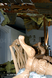 Charley's Damage to Filam Home in Port Charlotte Florida